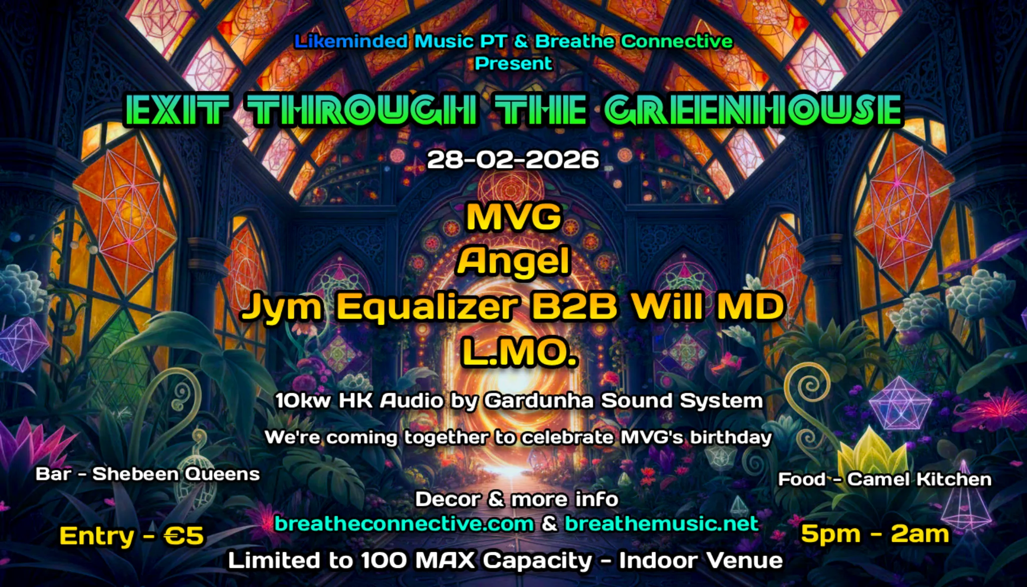 Exit Through the Greenhouse event flyer
